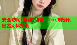 安全访问暗网的利器：Tor浏览器，匿名无忧探索