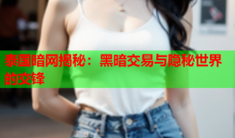 泰国暗网揭秘：黑暗交易与隐秘世界的交锋