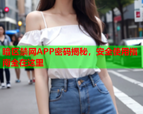 暗区禁网APP密码揭秘，安全使用指南全在这里