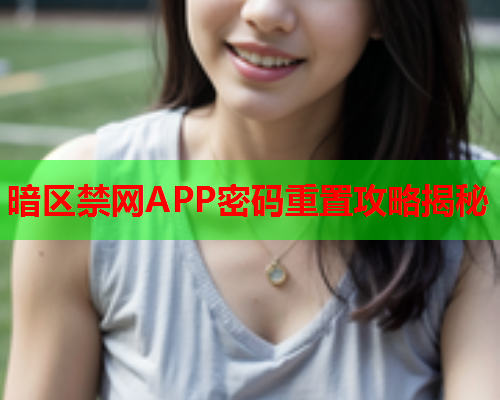 暗区禁网APP密码重置攻略揭秘