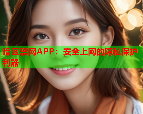 暗区禁网APP：安全上网的隐私保护利器